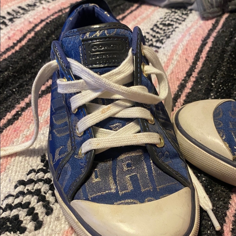 Coach Blue and White Women's Sneakers